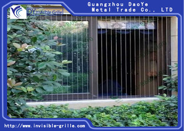 Çocuk Evcil Hayvanlarını Koruyun Balkon Görünmez Izgara için Paslanmaz Çelik Tel Izgara Alüminyum