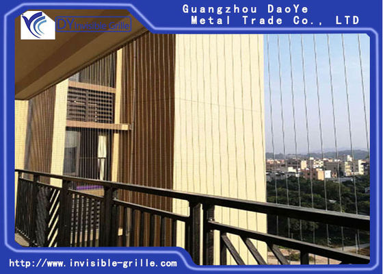 Anti-Rust Beyaz Alüminyum 1.6mm Balkon Görünmez Izgara