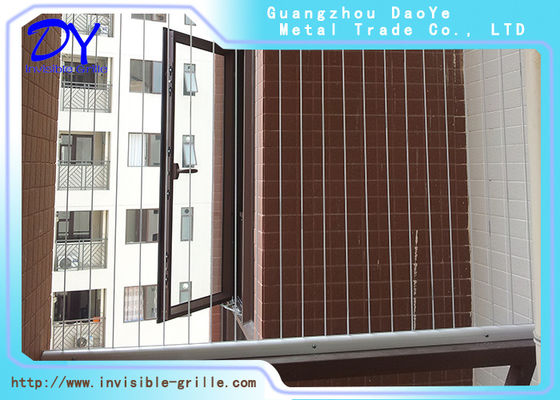 Evcil Hayvan Koruması İçin Paslanmaz Kablo Tel Görünmez Güvenlik Izgarası