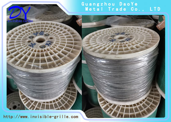 Beyaz Gri Pencere Görünmez Izgara Çelik Tel 316 SS Hasır
