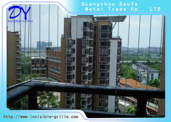 Korozyon Önleyici Balkon Görünmez Izgara 2.0mm Çekme Dayanımı Teli