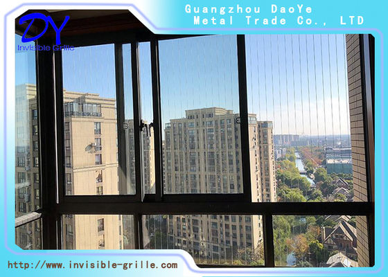 Çocuk Güvenliği İçin Korozyon Önleyici Görünmez Balkon Güvenlik Izgarası
