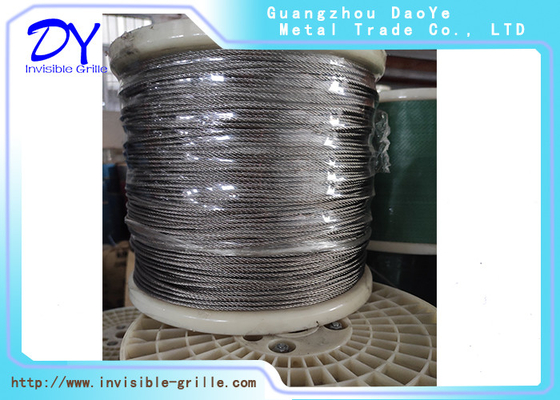Teflon 316 Paslanmaz Çelik Tel 2.0mm Görünmez Güvenlik Izgarası