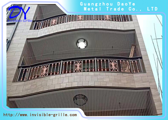 Fabrika Paslanmaz Çelik Modern Görünmez Izgara Balkon